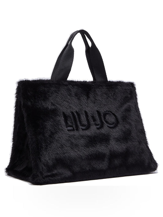 Liu-Jo L Tote Fake Fur - Borse Donna - Nero