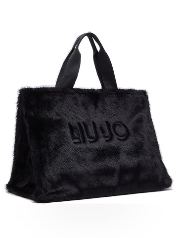 Liu-Jo L Tote Fake Fur - Borse Donna - Nero
