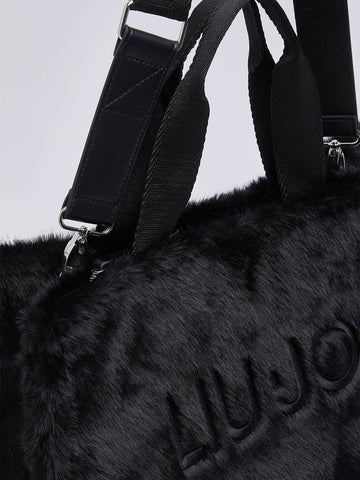 Liu-Jo L Tote Fake Fur - Borse Donna - Nero