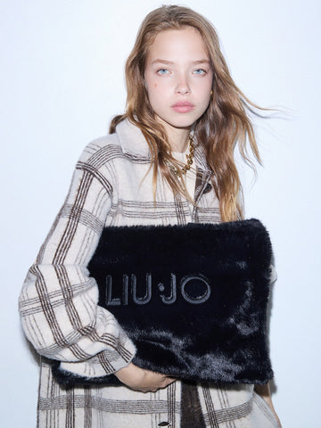 Liu-Jo L Tote Fake Fur - Borse Donna - Nero
