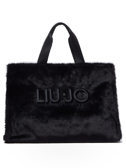Liu-Jo L Tote Fake Fur - Borse Donna - Nero