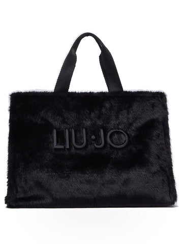 Liu-Jo L Tote Fake Fur - Borse Donna - Nero