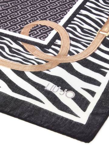 Liu-Jo Ecs Stola Anim. Cint 70x180 - Sciarpe e Foulard Donna - Nero