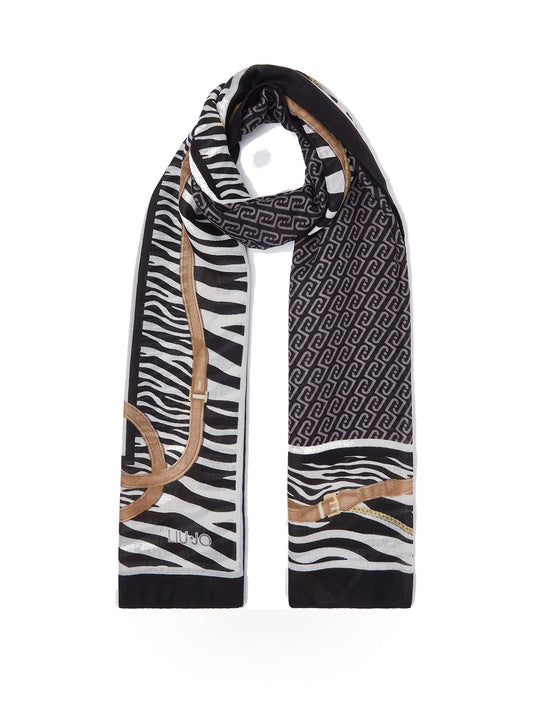 Liu-Jo Ecs Stola Anim. Cint 70x180 - Sciarpe e Foulard Donna - Nero