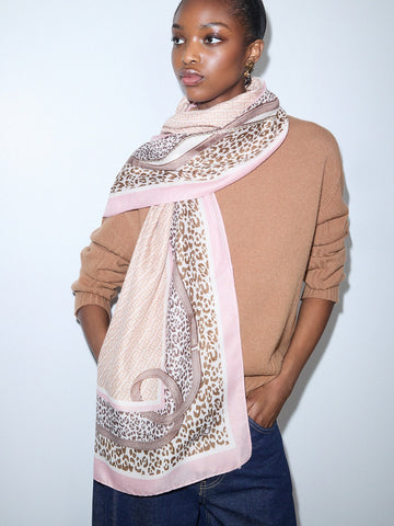 Liu-Jo Ecs Stola Anim. Cint 70x180 - Sciarpe e Foulard Donna - Multicolore