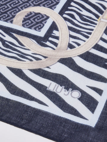 Liu-Jo Ecs Stola Anim. Cint 70x180 - Sciarpe e Foulard Donna - Multicolore