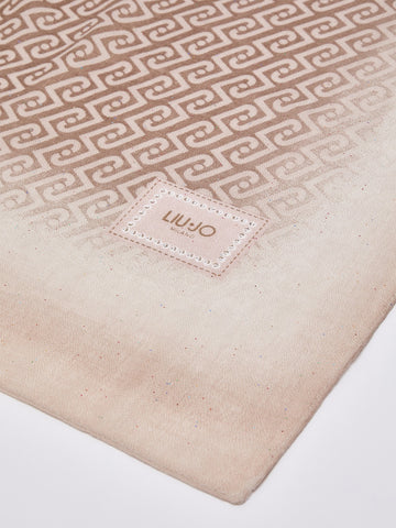 Liu-Jo Ecs Stola Allovershaded - Sciarpe e Foulard Donna - Beige