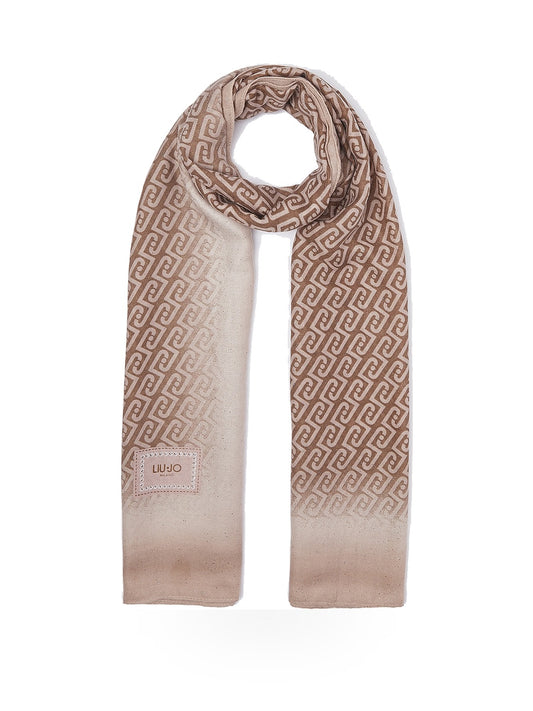 Liu-Jo Ecs Stola Allovershaded - Sciarpe e Foulard Donna - Beige