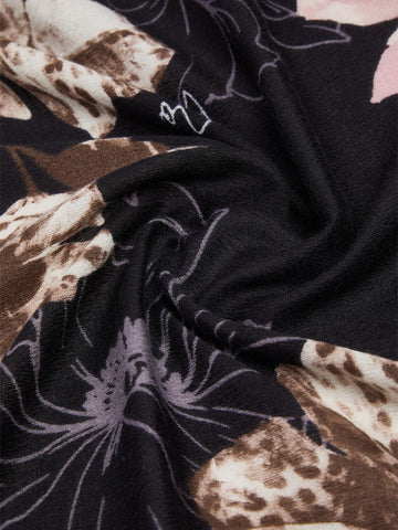 Liu-Jo Ecs Stola Flower Macula - Sciarpe e Foulard Donna - Cammello