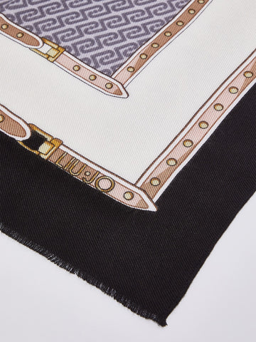 Liu-Jo Stola Studs 70x180 - Sciarpe e Foulard Donna - Nero