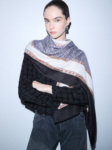 Liu-Jo Stola Studs 70x180 - Sciarpe e Foulard Donna - Nero