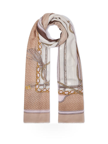 Liu-Jo Ecs Stola Metalware 90x180 - Sciarpe e Foulard Donna - Cammello