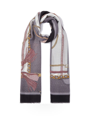 Liu-Jo Ecs Stola Metalware 90x180 - Sciarpe e Foulard Donna - Nero