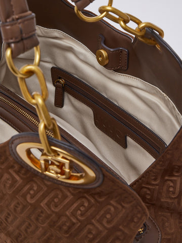 Liu-Jo Accesories M Satchel - Borse Donna - Tabacco
