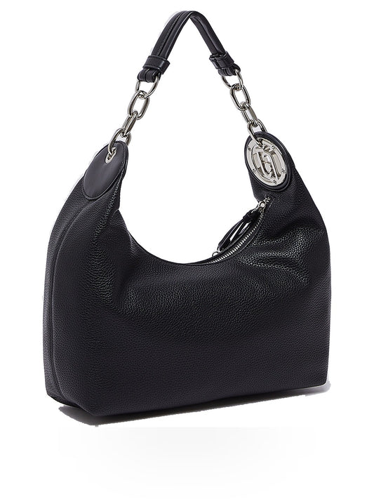 Liu-Jo Accesories Ecs S Hobo - Borse Donna - Nero/Steel