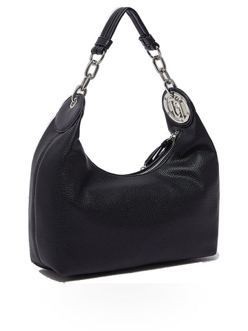 Liu-Jo Accesories Ecs S Hobo - Borse Donna - Nero/Steel