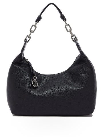 Liu-Jo Accesories Ecs S Hobo - Borse Donna - Nero/Steel