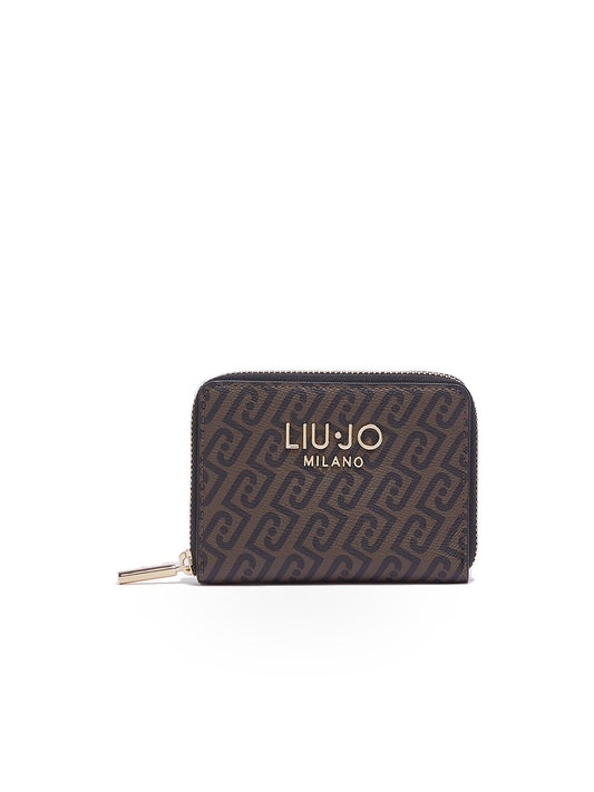 Liu-Jo M Zip Around - Portafogli e Portachiavi Donna - T.Moro/Nero