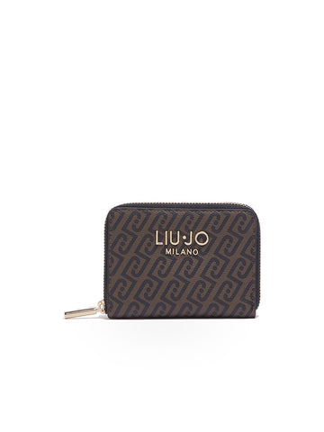 Liu-Jo M Zip Around - Portafogli e Portachiavi Donna - T.Moro/Nero