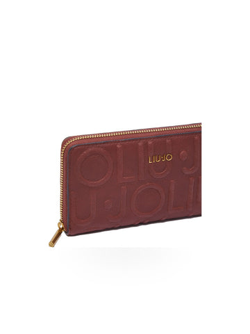 Liu-Jo Xl Zip Around - Portafogli e Portachiavi Donna - Bordeaux