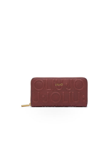 Liu-Jo Xl Zip Around - Portafogli e Portachiavi Donna - Bordeaux
