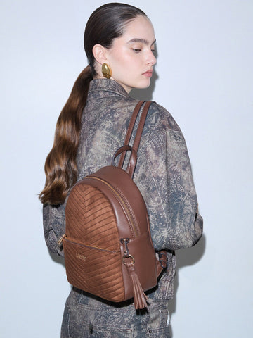 Liu-Jo M Backpack - Zaini Donna - Tabacco