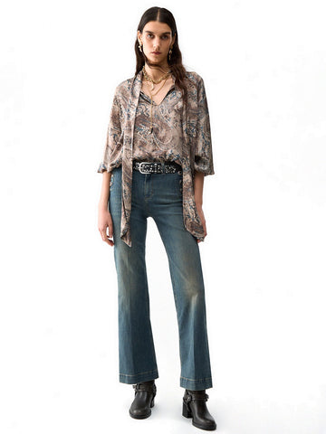 Liu-Jo Denim B.up Flare Button H.w. - Jeans Donna - Blu