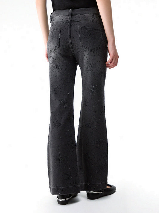 Liu-Jo Pant.flare Glam H.w. - Pantaloni Donna - Nero