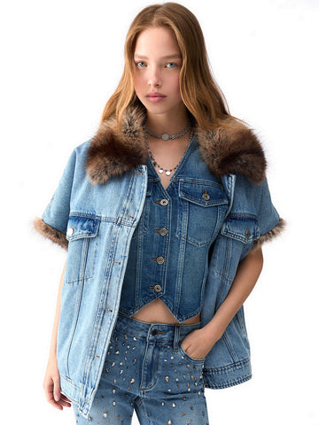Liu-Jo Denim Gilet Denim Luxury - Capospalla Donna - Denim