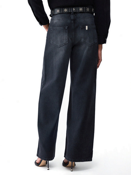 Liu-Jo Denim Pant.candy Belt H.w. - Jeans Donna - Nero