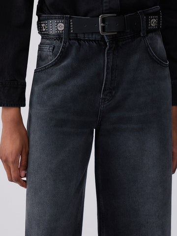 Liu-Jo Denim Pant.candy Belt H.w. - Jeans Donna - Nero