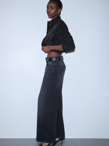 Liu-Jo Denim Pant.candy Belt H.w. - Jeans Donna - Nero