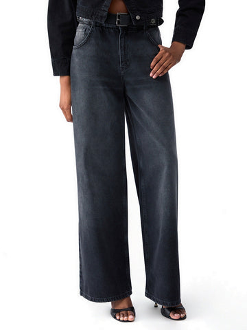Liu-Jo Denim Pant.candy Belt H.w. - Jeans Donna - Nero