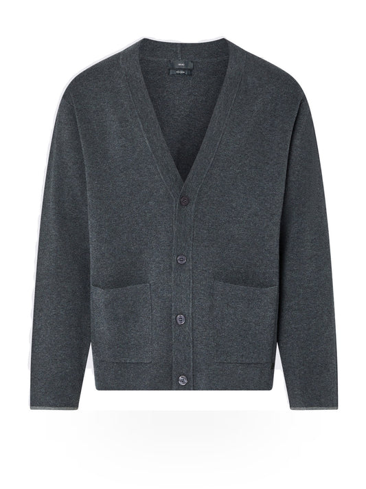 Liu-Jo Man Maglia Aperta M/l - Maglieria Uomo - Ash Grey Mel.