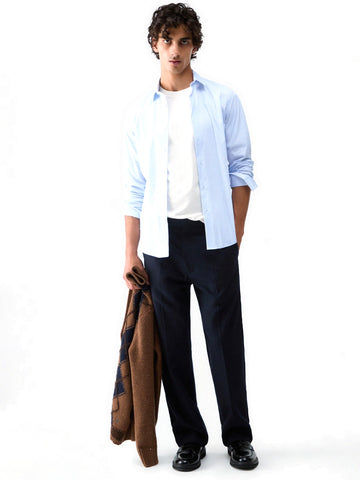 Liu-Jo Man Pants Ts.hopsack - Pantaloni Uomo - Blu
