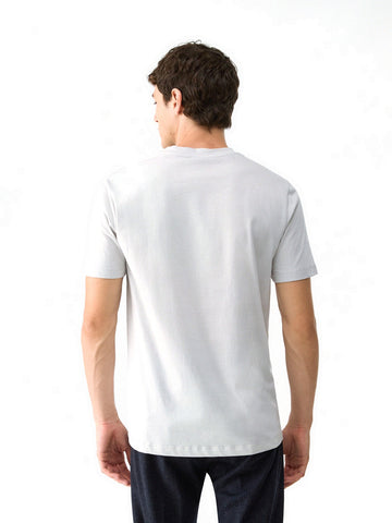 Liu-Jo Man T-shirt Mercertee - T-Shirt Uomo - Ghiaccio