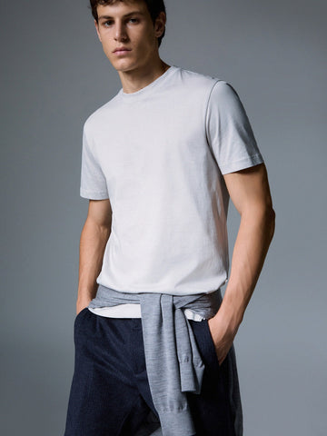 Liu-Jo Man T-shirt Mercertee - T-Shirt Uomo - Ghiaccio