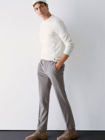 Liu-Jo Man Panta Pant- Beaver - Pantaloni Uomo - Grigio