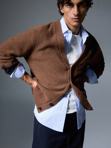 Liu-Jo Man Maglia Aperta M/l - Maglieria Uomo - Nuez Rombi
