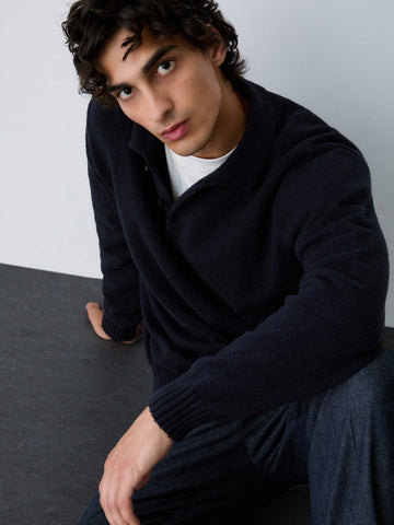 Liu-Jo Man Maglia Chiusa M/l - Maglieria Uomo - Blu Navy