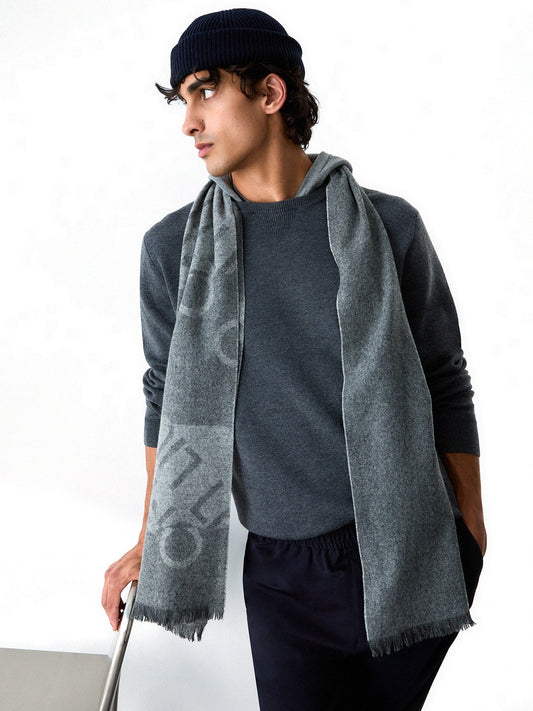 Liu-Jo Man Sciarpa in Maglia - Sciarpe e Foulard Uomo - Grigio