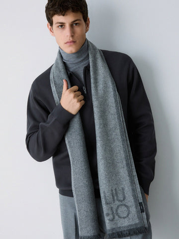 Liu-Jo Man Sciarpa in Maglia - Sciarpe e Foulard Uomo - Grigio