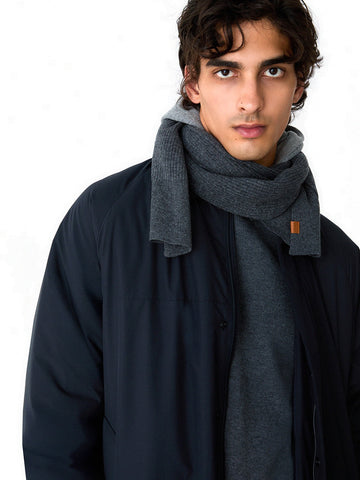 Liu-Jo Man Sciarpa in Maglia - Sciarpe e Foulard Uomo - Grigio Scuro