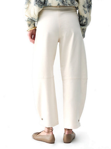Liu-Jo White Pant Balloon - Pantaloni Donna - Panna