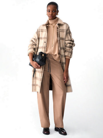 Liu-Jo White Cappotto Maglia Brushed - Capospalla Donna - Marrone