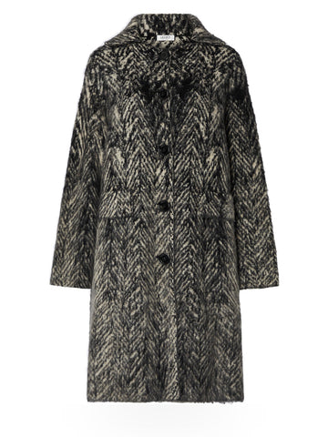 Liu-Jo White Cappotto Maglia Brushed - Capospalla Donna - Beige