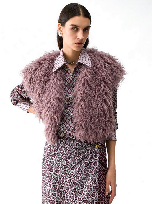 Liu-Jo White Gilet Cropped - Donna - Viola