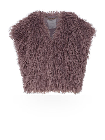 Liu-Jo White Gilet Cropped - Donna - Viola