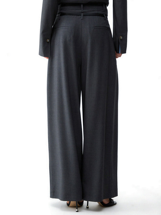 Liu-Jo White Pant. Flare Flanella - Pantaloni Donna - Grigio