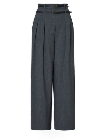 Liu-Jo White Pant. Flare Flanella - Pantaloni Donna - Grigio